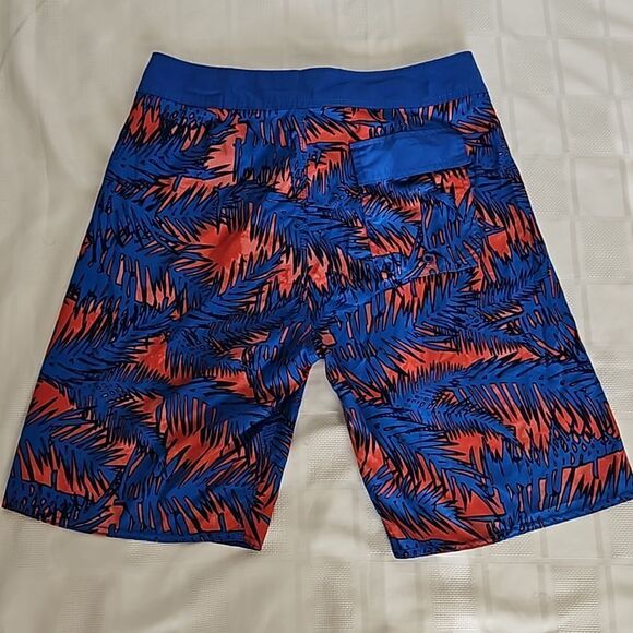 Old Navy Men's Lightweight Shorts Medium Blue/ Orange - Picture 3 of 16